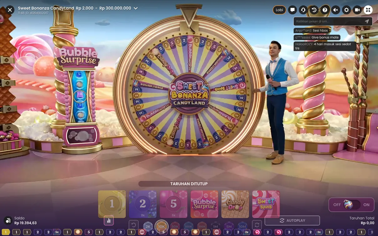 Fitur Bonus di Sweet Bonanza Candyland